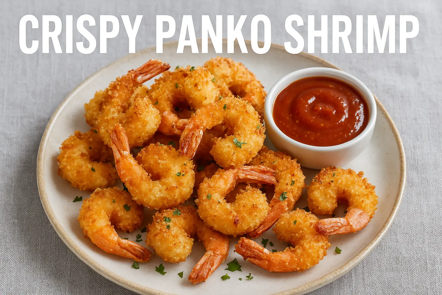 Golden Crispy Panko Shrimp Made Easy in the Air Fryer