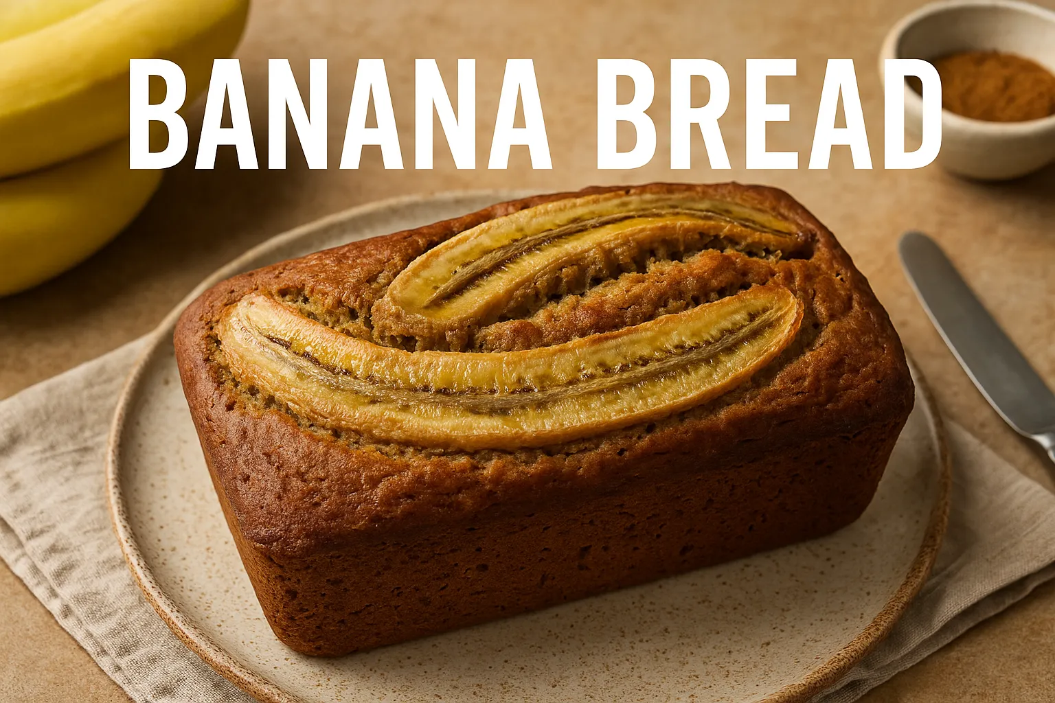 Banana Bread Recipe in Simple Words – Easy, Soft & Sweet