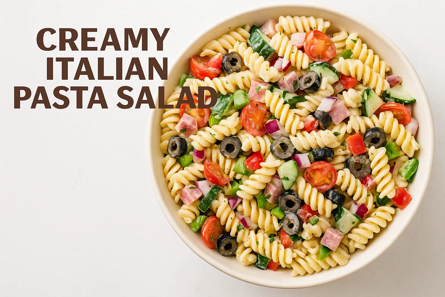 Creamy Italian Pasta Salad Recipe – Easy & Tasty Cold Pasta for Everyone